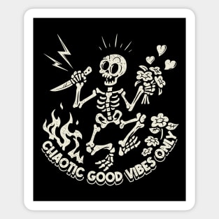 Chaotic Good Vibes Only! Sticker